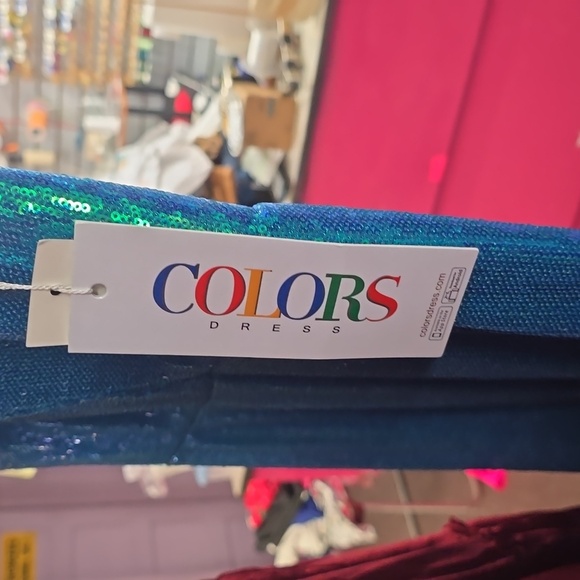 Full Sequined Stretch Prom Dress - Picture 7 of 7